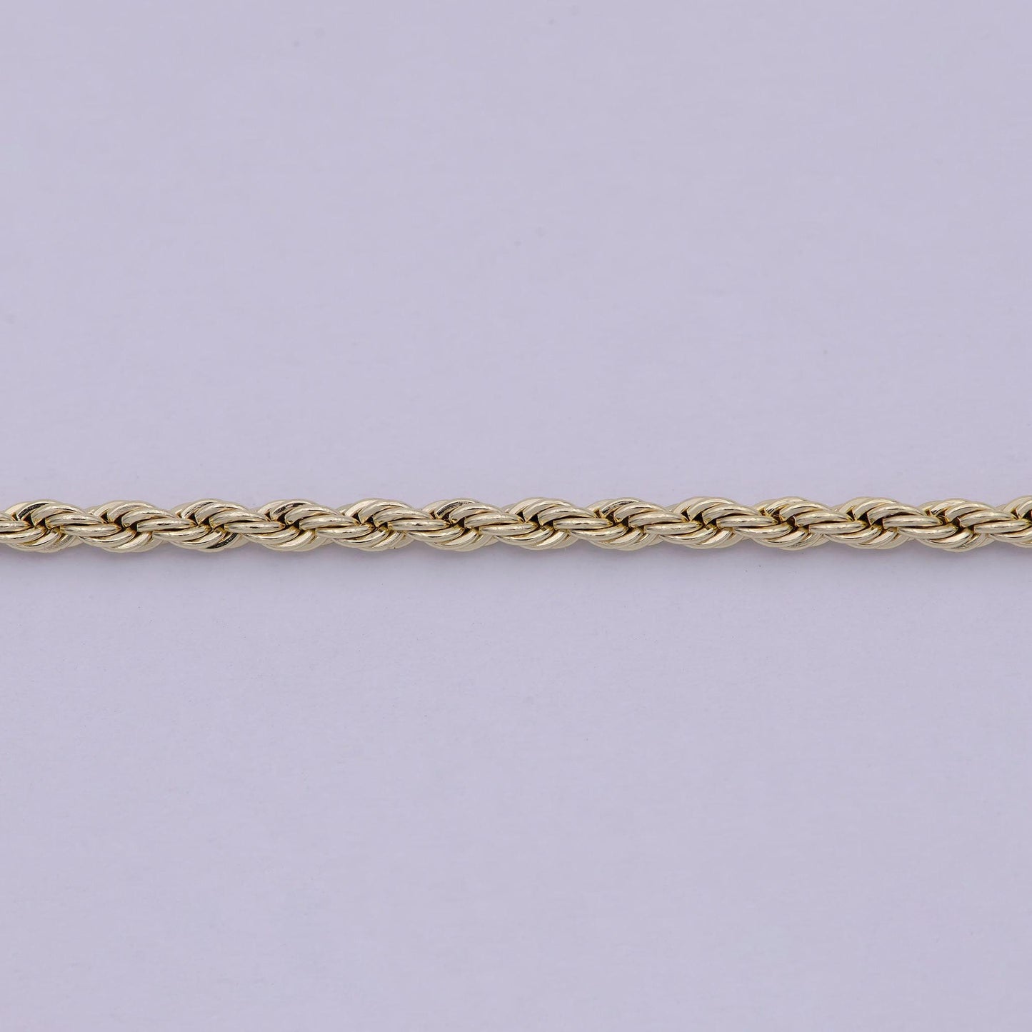 Twisted rope chain necklace - 14k gold filled necklace chain - 20 inches rope necklace w/ lobster clasps wa-526