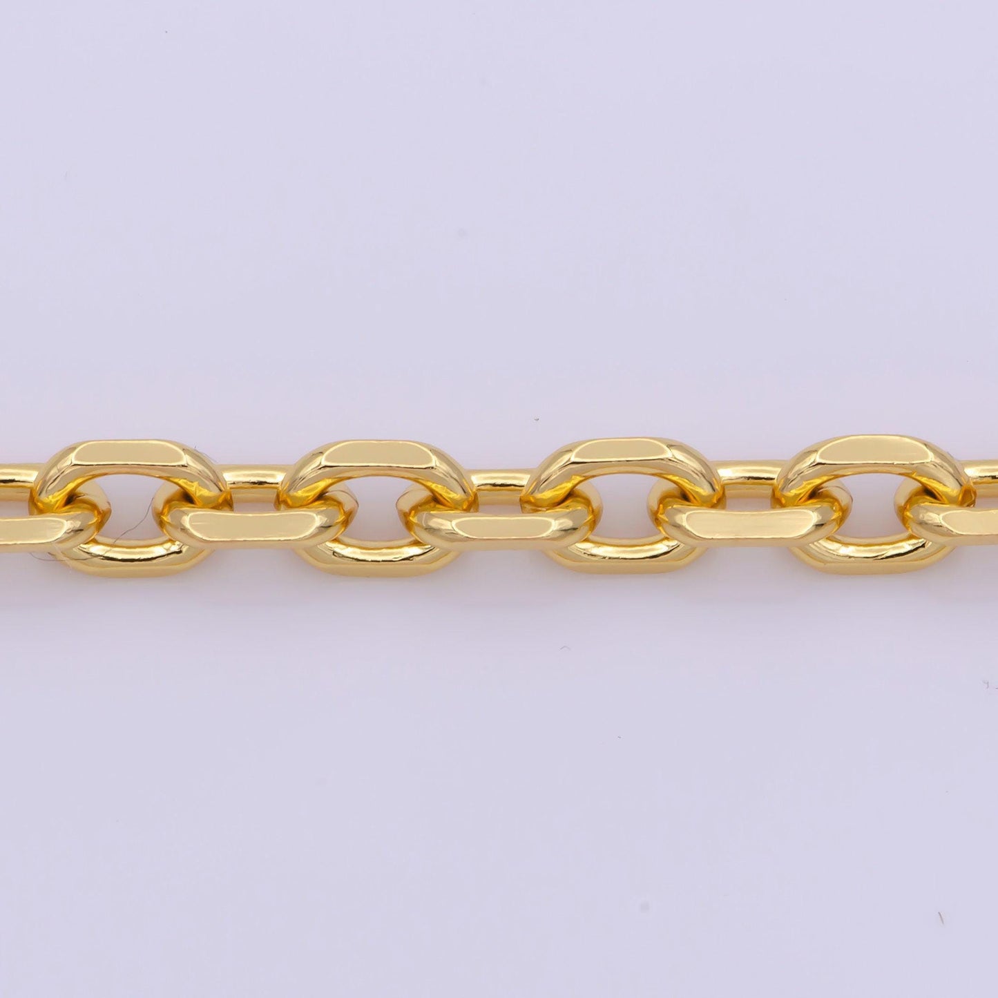 1pc 17.8'' ready to use bold gold rolo necklace chain, layering thick rolo chain dainty necklace,for pendant charm necklace making,wa-295