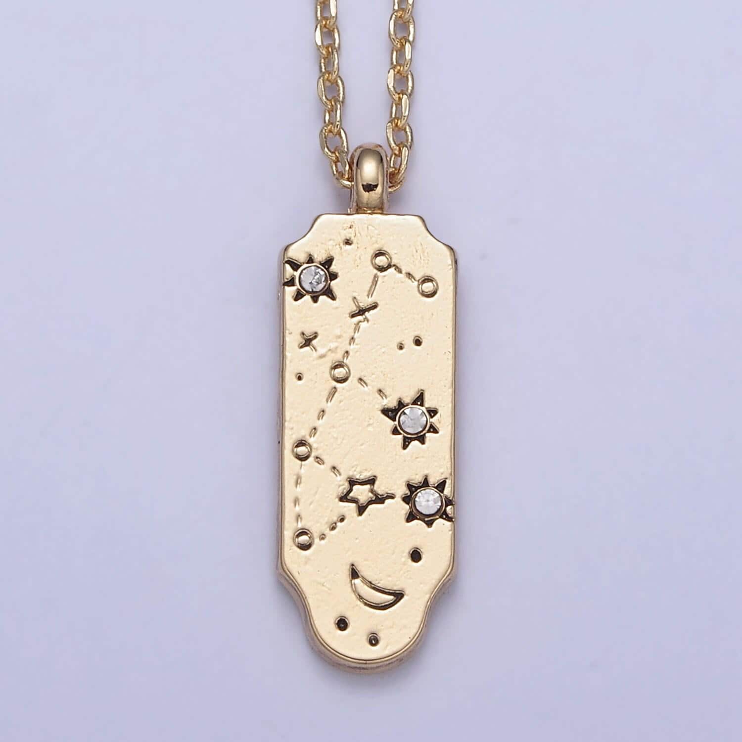 Gold zodiac constellation charms 18" necklace,zodiac symbol, horoscope charm,gold astrological sign minimalist jewelry, zodiac-038, wa491