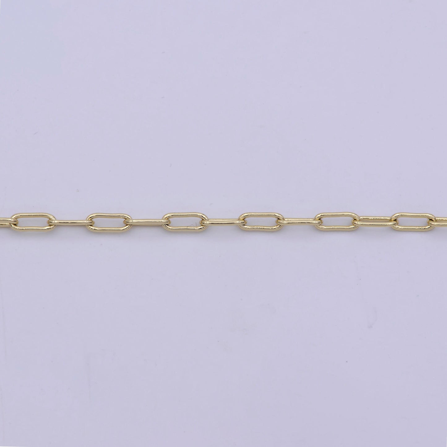 1pc 16'' ready to use gold thin rolo necklace chain, small paperclip chain dainty necklace, for pendant charm necklace, wa-424