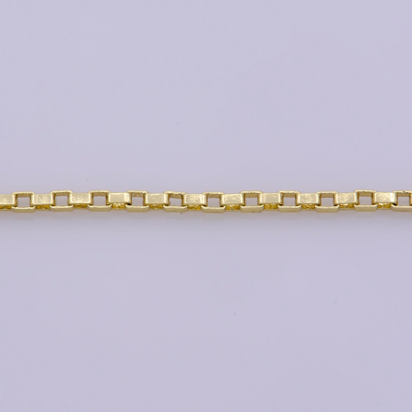 1pc 17.5'' ready to wear gold square box chain necklace, layering dainty box chain jewelry making with pendant charm supplies,wa-393