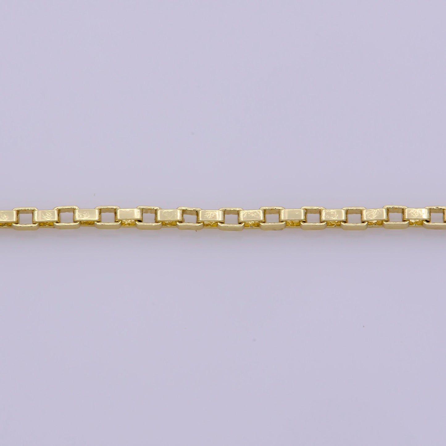 1pc 17.7'' ready to wear gold square box chain necklace, layering dainty box chain jewelry making with pendant charm supplies,wa-389