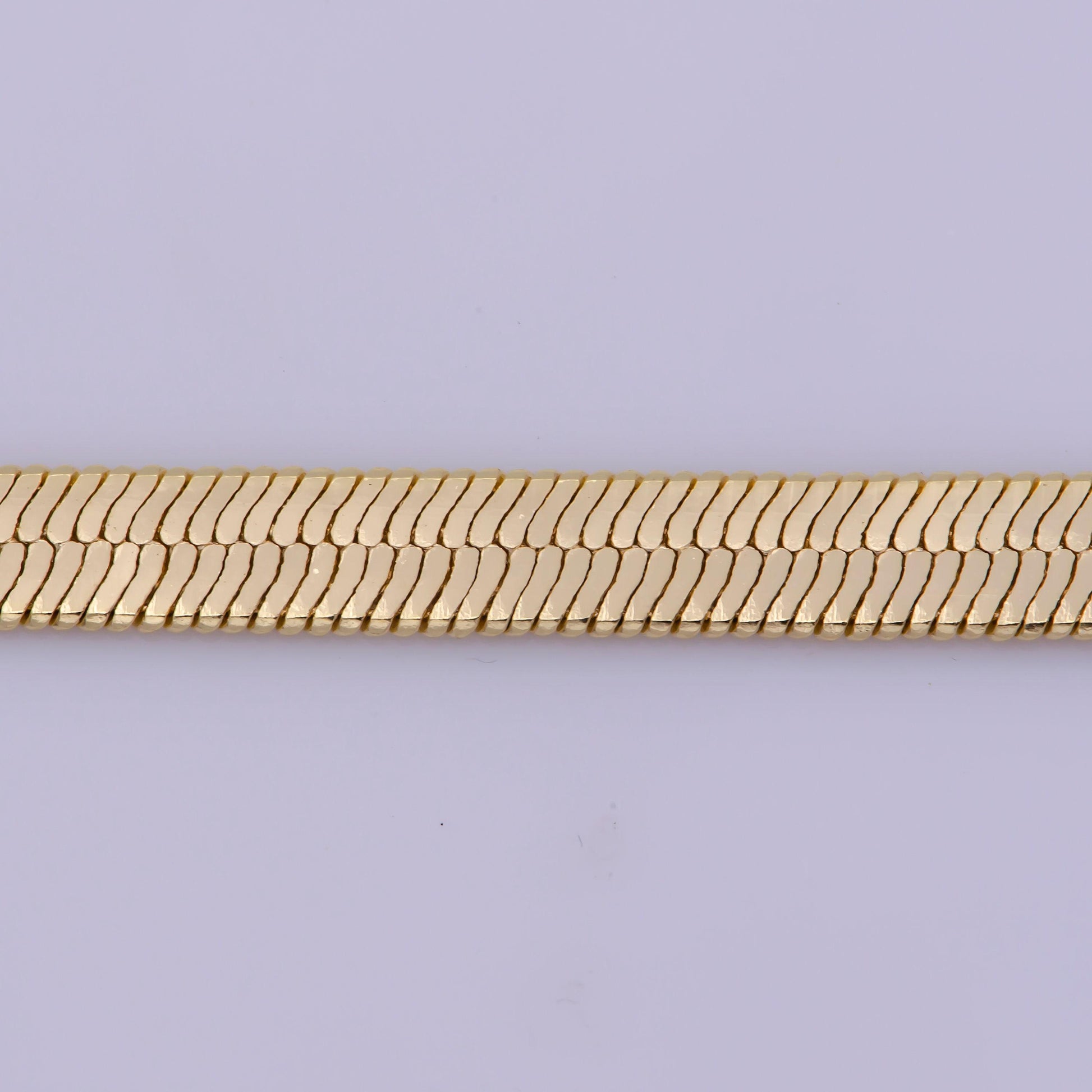 4mm gold herringbone necklace, delicate gold necklace dainty snake gold necklace, gift for her, everyday necklace christmas gift, wa-364