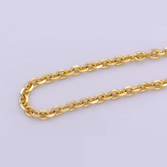 1pc 17.8 ready to use gold rolo necklace chain, layering rolo chain dainty necklace,for pendant charm necklace making,wa-296