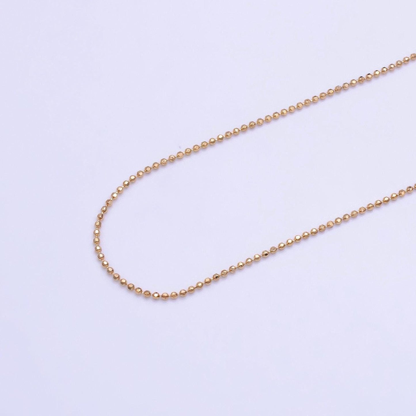 1pc 19.8'' ready to use gold bead necklace chain, layering beaded chain, dainty beaded necklace, for chain necklace wa2498