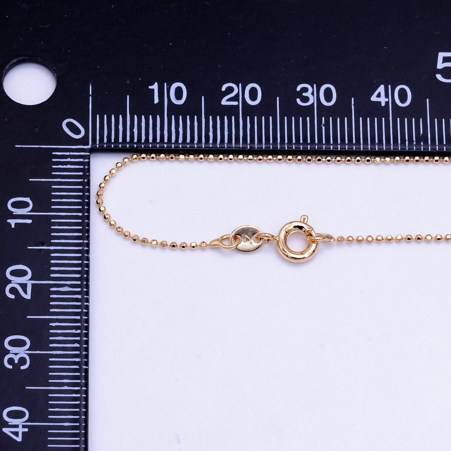 1pc 19.8'' ready to use gold bead necklace chain, layering beaded chain, dainty beaded necklace, for chain necklace wa2498