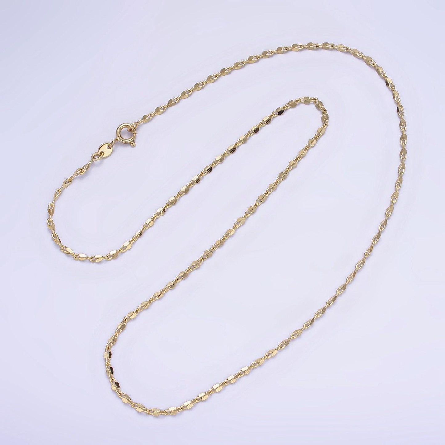 14k gold filled dapped cable chain necklace 18 inch long ready to wear necklace for layering jewelry inspired wa-2466