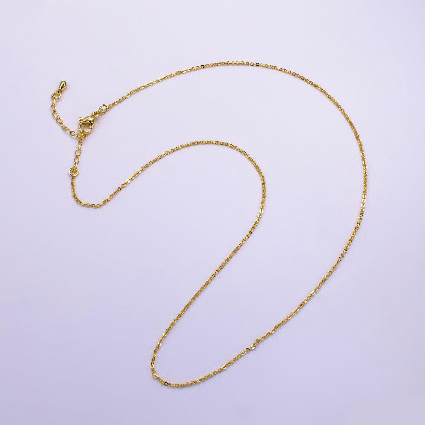 Dainty cable necklace delicate cable link layering chain necklace for minimalist jewelry inspired wa2453