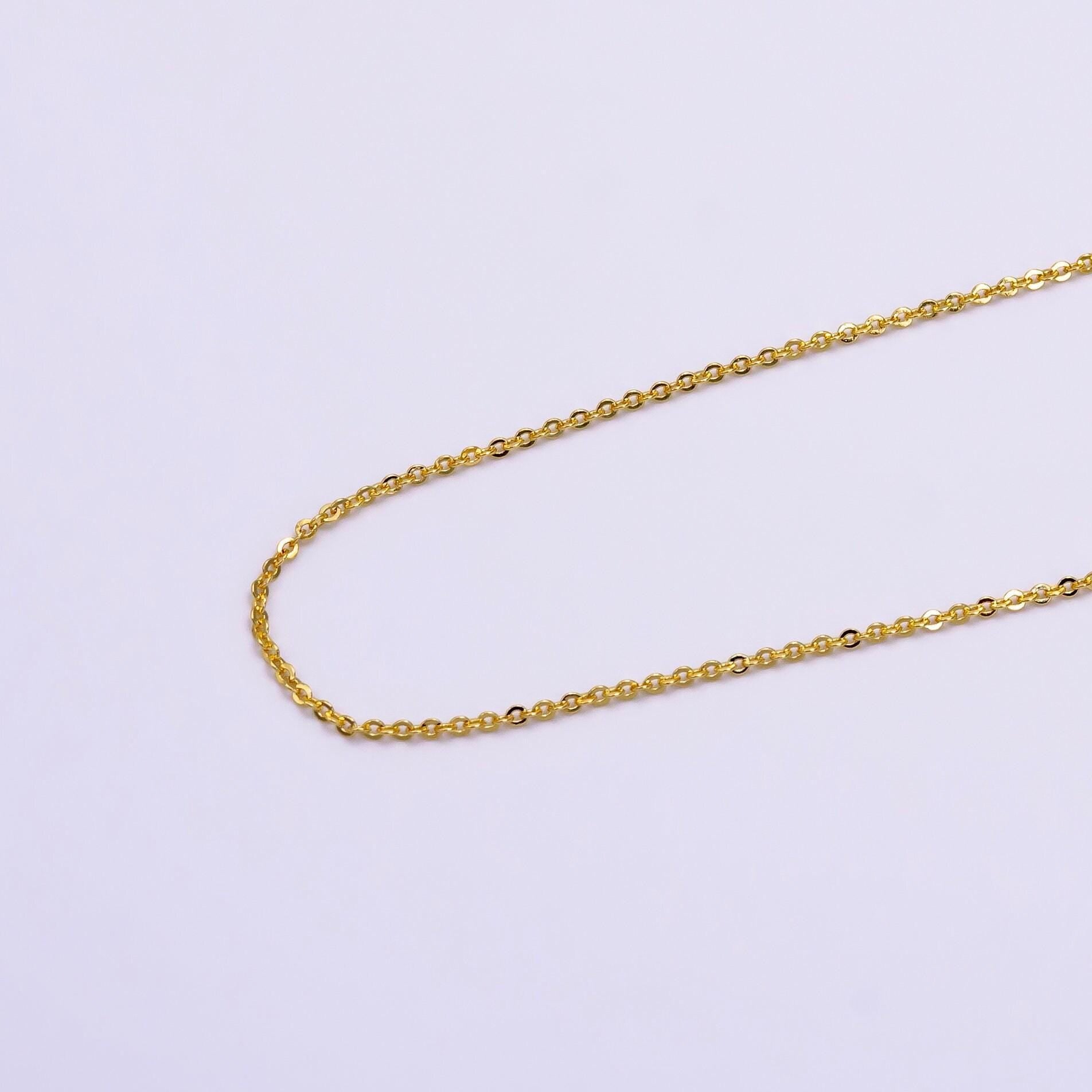 Dainty cable necklace delicate cable link layering chain necklace for minimalist jewelry inspired wa2453