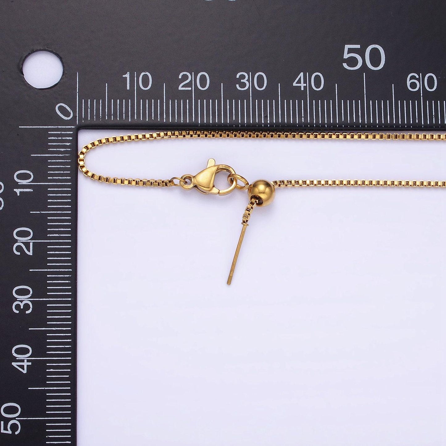 Stainless steel box chain necklace 1.1mm for jewelry making tarnish resistant chain | wa-2422