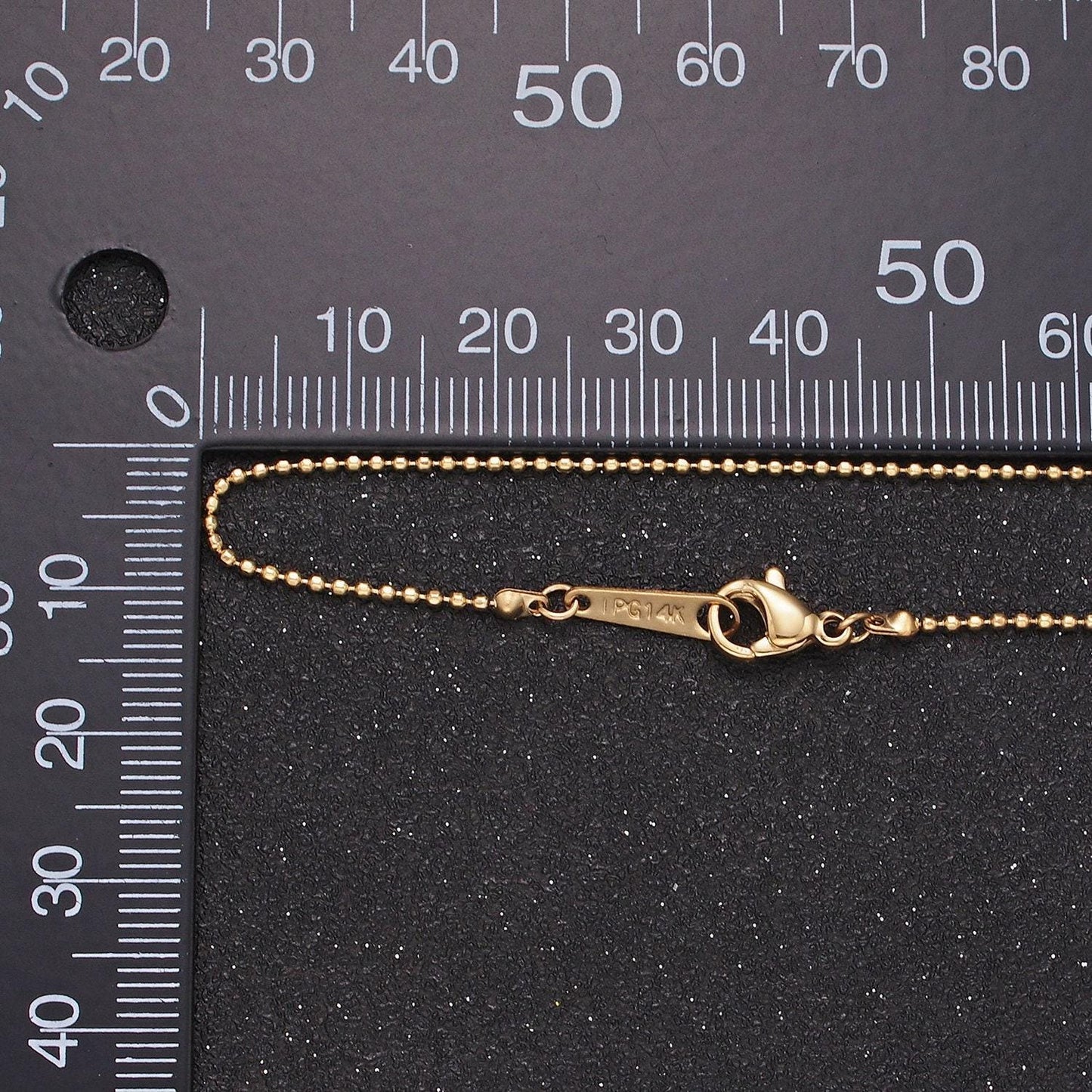 Stainless steel 1mm bead 21 inch layering necklace | wa-2416