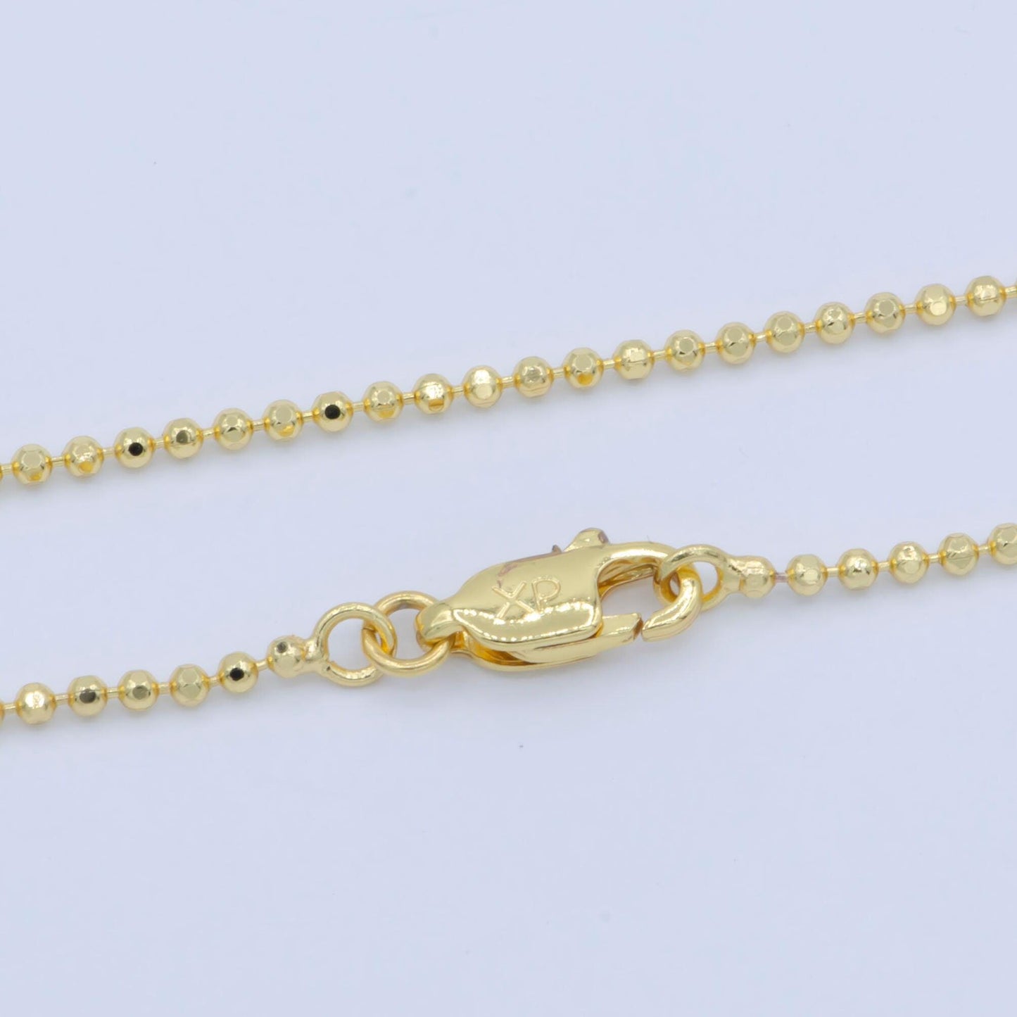 1pc 17.5'' ready to use gold bead necklace chain, layering beaded chain, dainty beaded necklace, for chain necklace, wa-234