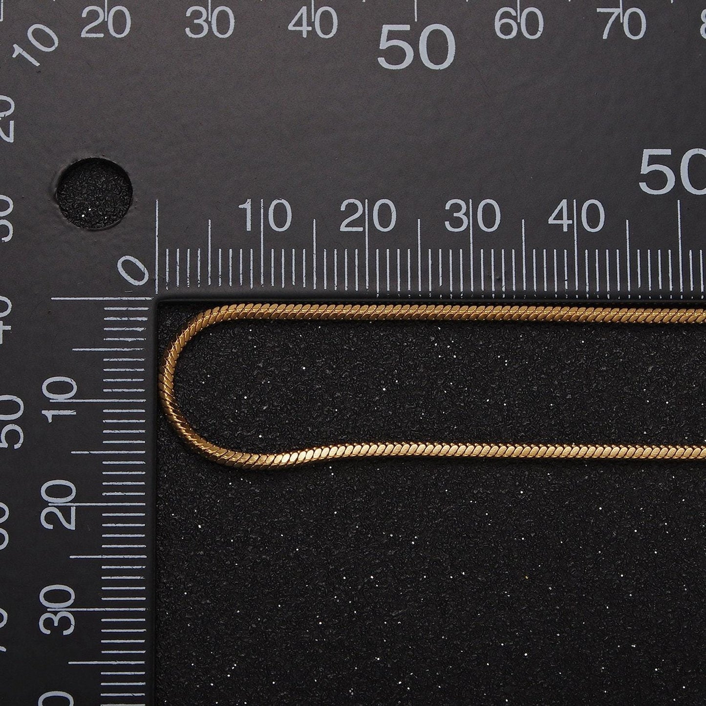 Dainty round snake chain necklaces men women - 18k gold plated stainless steel 1.5mm width for layering necklace 18 / 20 inch chain wa2310