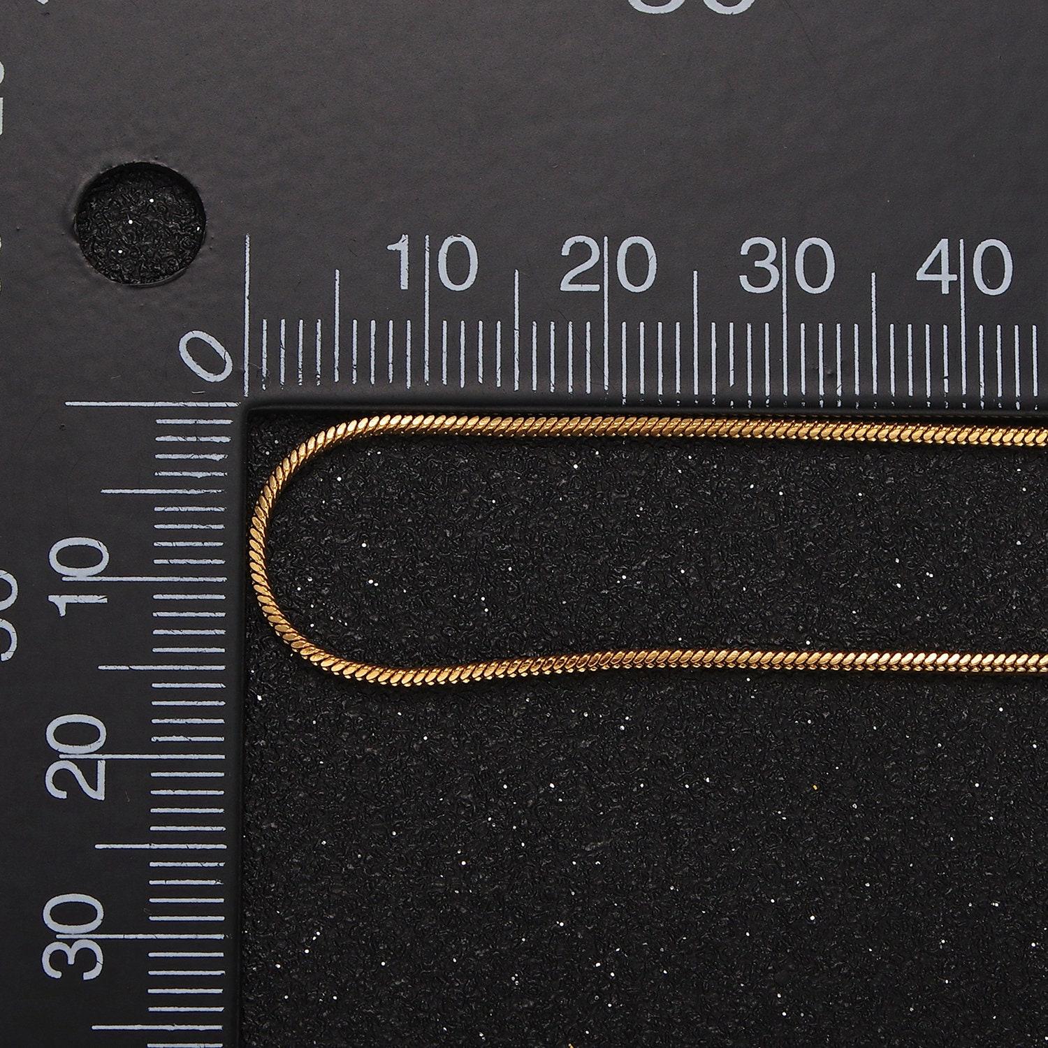 Dainty gold mini round snake herringbone chain necklaces stainless steel 1.2mm chain gold jewelry minimalist layered styles necklace wa2309