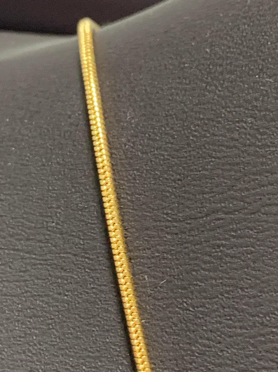1pc 21.2'' ready to use gold cocoon necklace chain, layer snake chain dainty necklace, for pendant charm necklace making, wa-230
