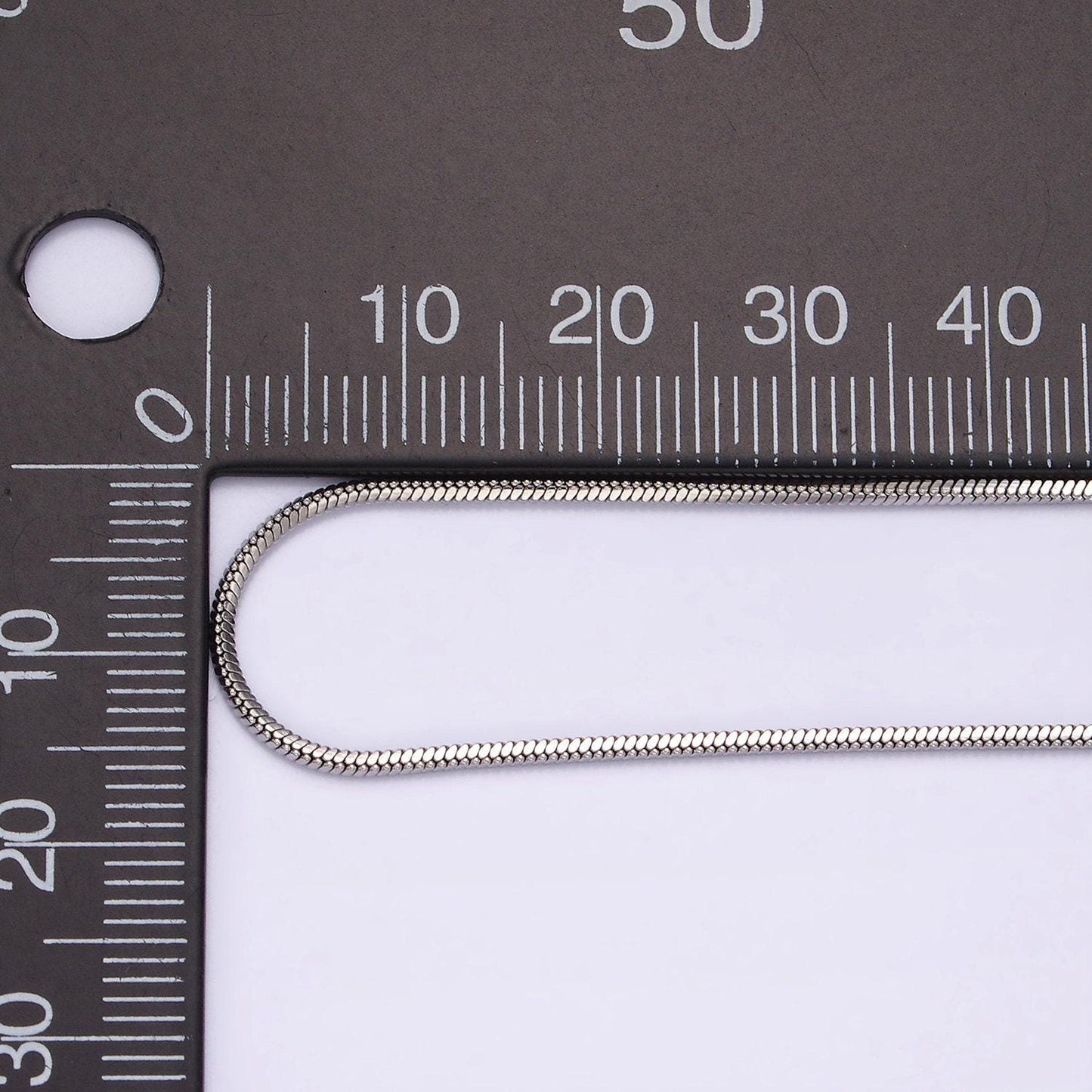 Stainless steel 1.2mm dainty snake 18 inch layering chain necklace | wa-2267