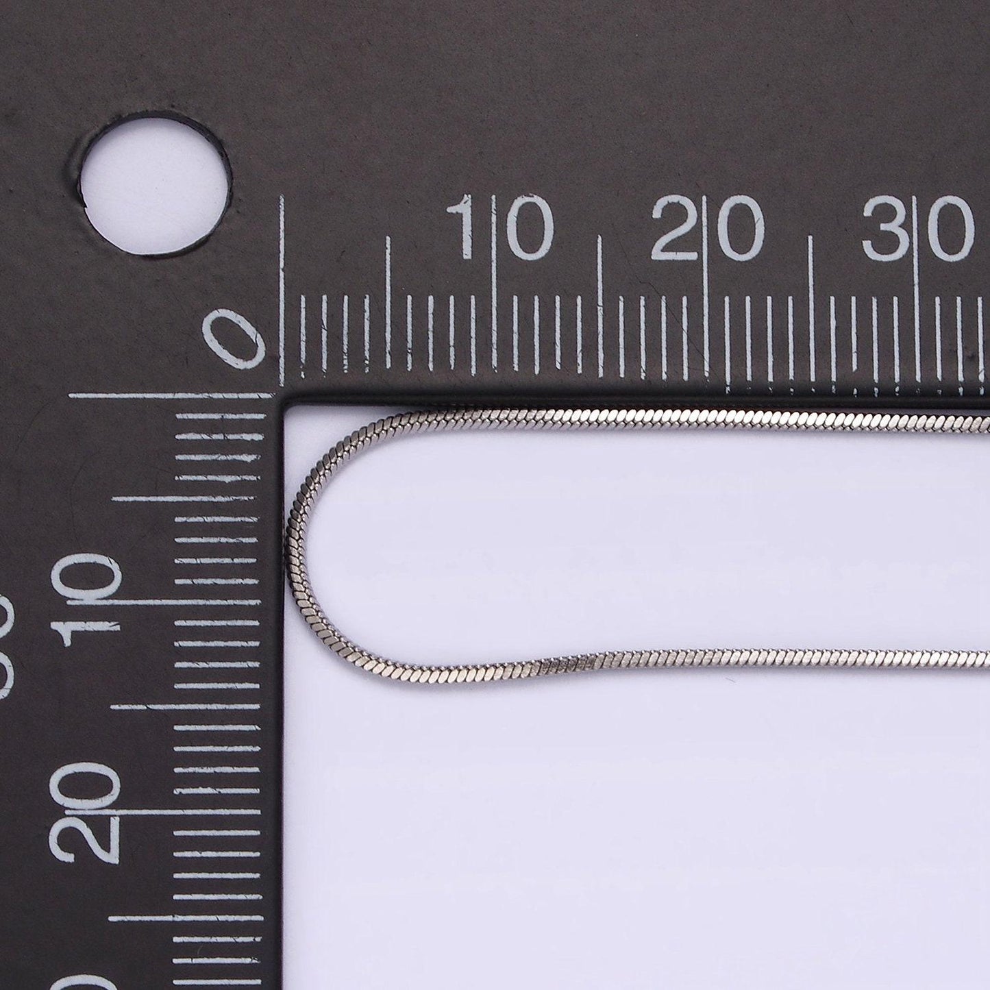 Stainless steel 1mm dainty snake 20 inch layering silver chain necklace | wa-2266