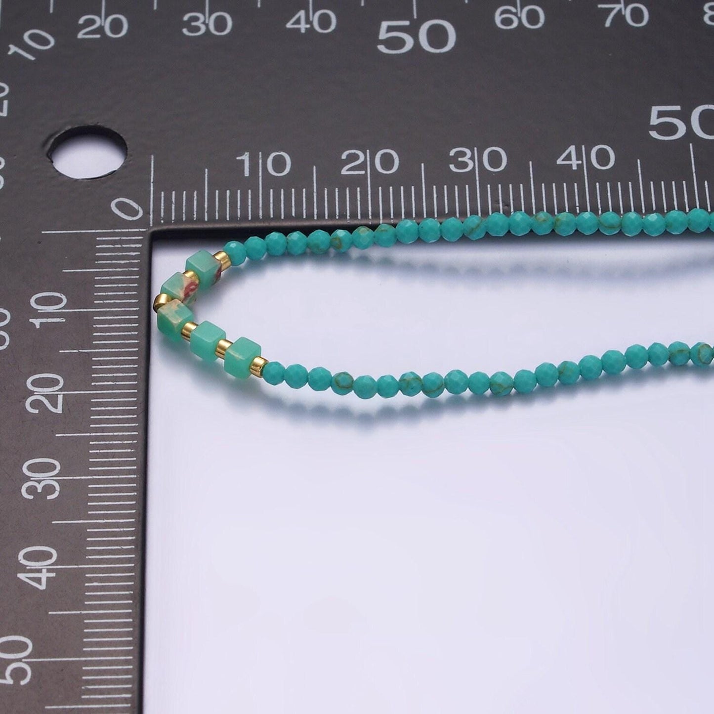 Natural stone beads, turquoise bead bracelet, dainty bracelet handmade adjustable rope friendship bracelet for gift friend bff wa-2219