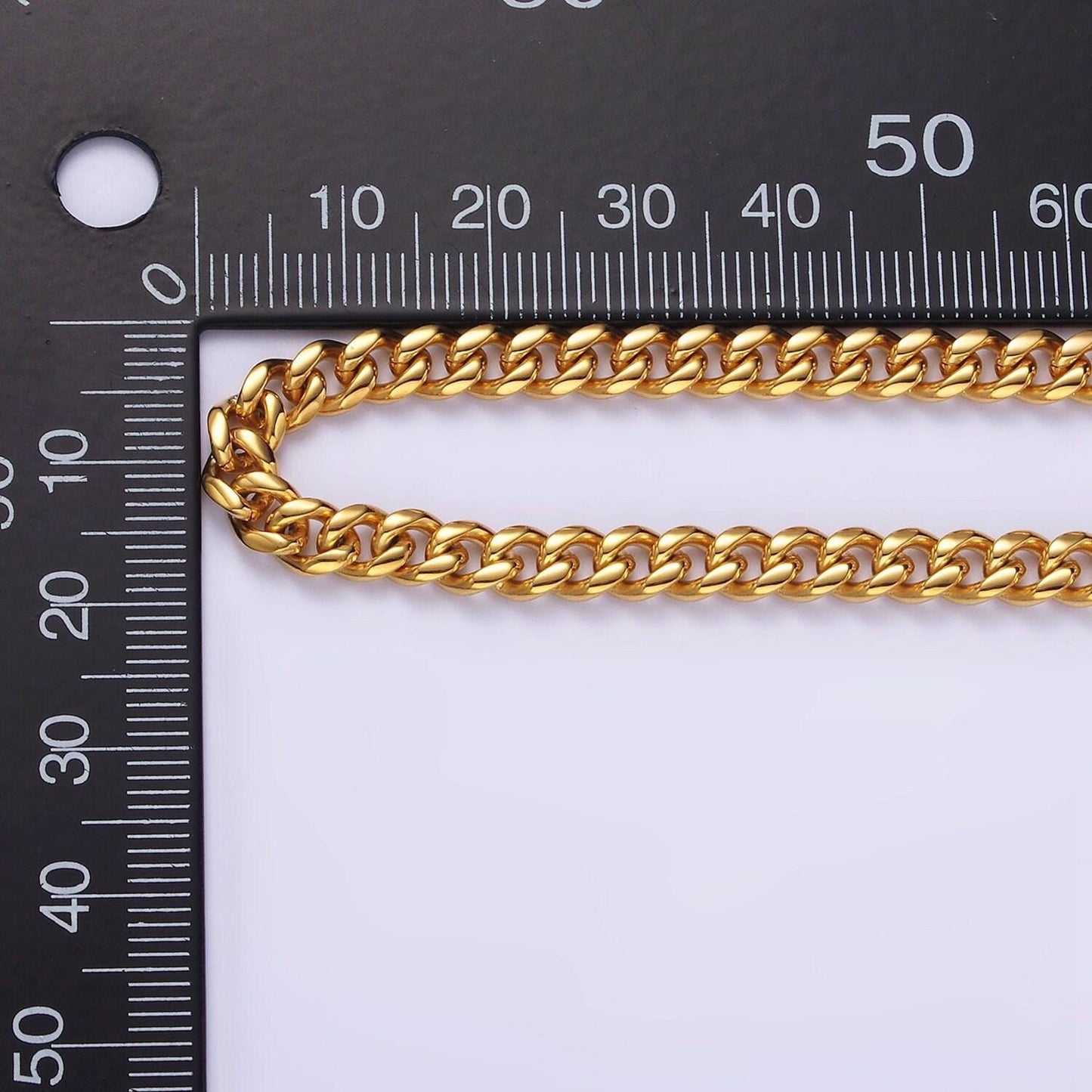 5mm curb chain necklaces 21.6" or 23.6 " chain , lobster clasp in silver , gold - wholesale stainless steel chains wa2139~wa2142