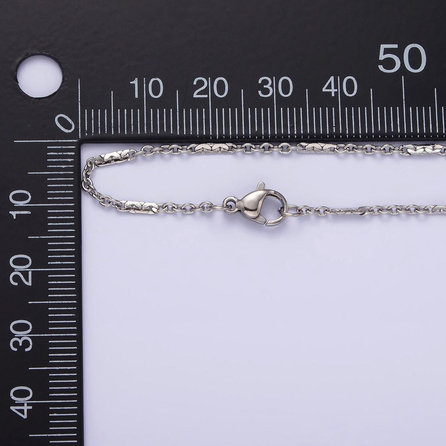 Stainless steel cable chain necklace dainty 0.8mm cable chain jewelry making 19.69 inch women necklace wa2114