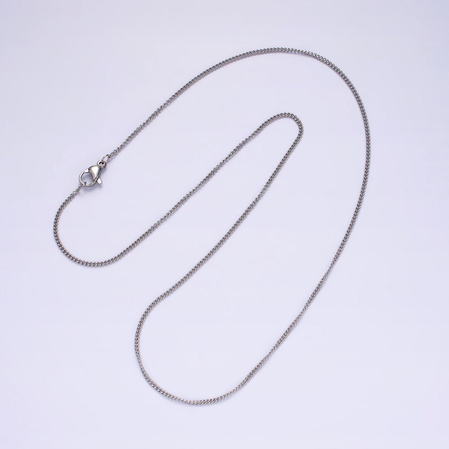 18'' ready to use stainless steel curb link chain, layer necklace | wa-2108