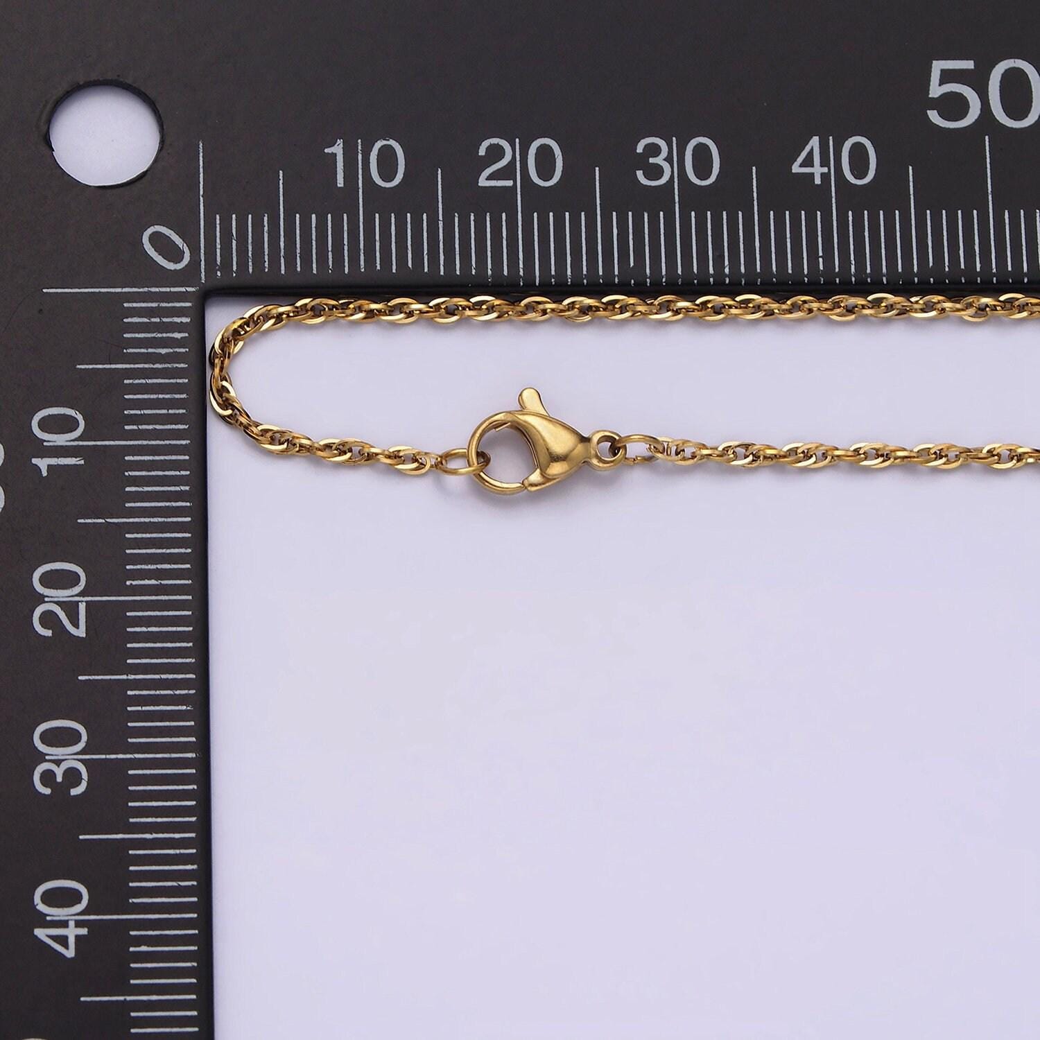 Stainless steel 1.5mm multiple cable unique 18 inch layering chain necklace | wa-2004