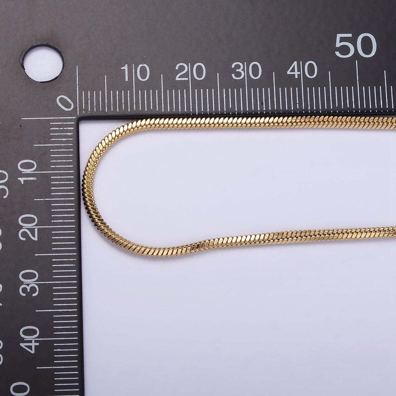 Stainless steel 1.8mm omega 18 inch layering chain necklace | wa-1993