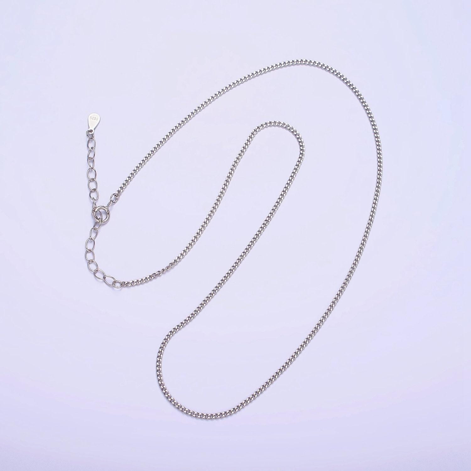 S925 sterling silver 0.8mm dainty snake chain 15.35 inch chain choker necklace | wa-1965
