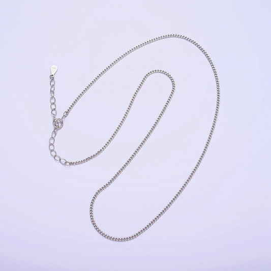 S925 sterling silver 0.8mm dainty snake chain 15.35 inch chain choker necklace | wa-1965