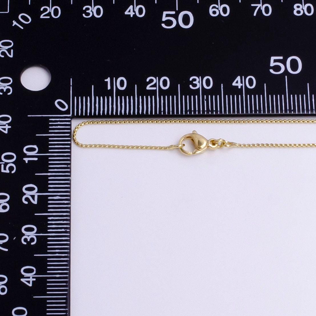 Dainty 0.8mm cable 17.5 inch layering chain necklace w. lobster clasps | wa-1897