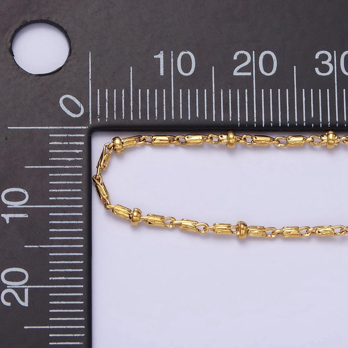 16k gold filled beaded satellite chain gold filled silver chain simple everyday layering necklace 17 inch | wa-1859 wa-1860