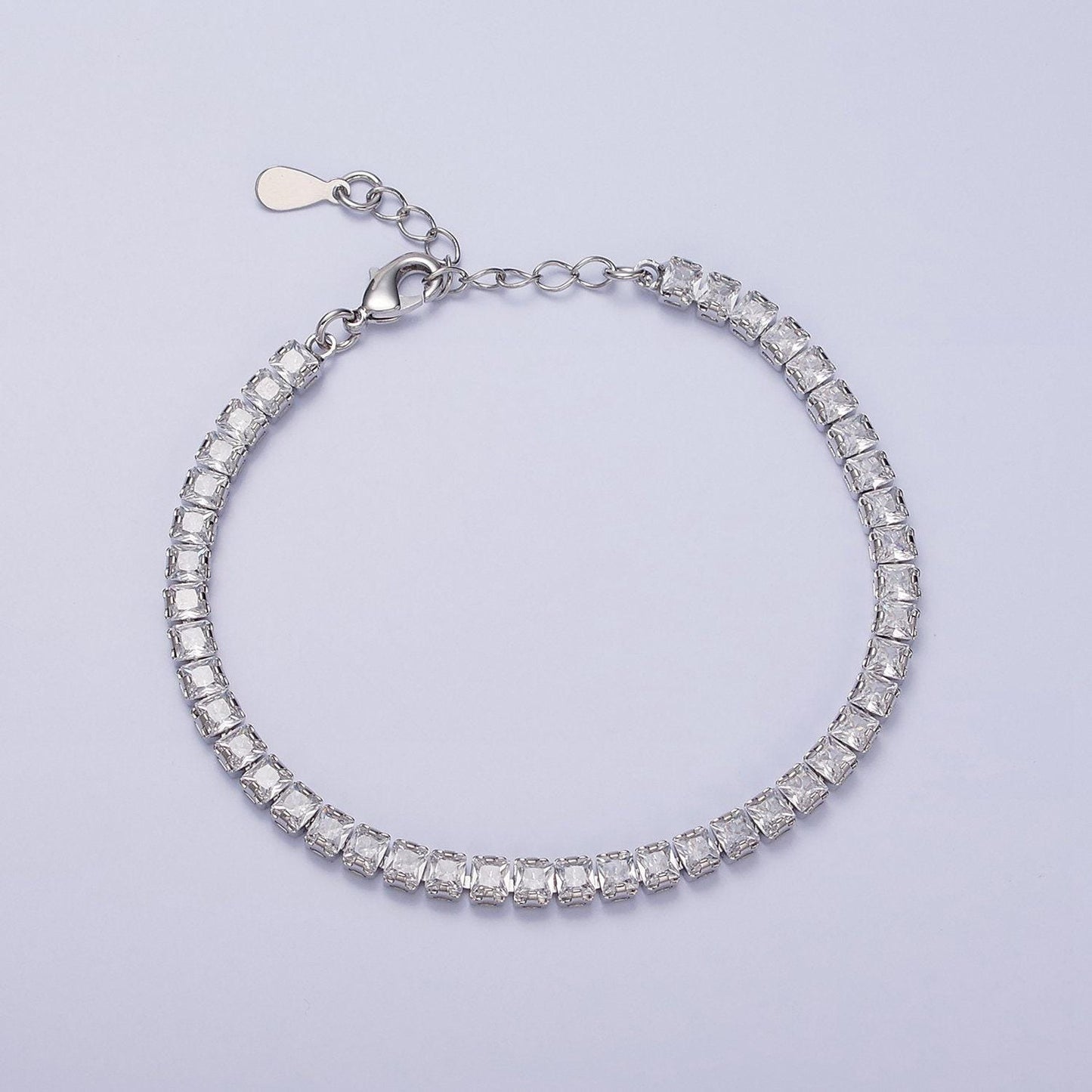 Dainty gold tennis bracelet cz silver tennis bracelet cubic zirconia bracelet green pink clear cz bracelet wa1791