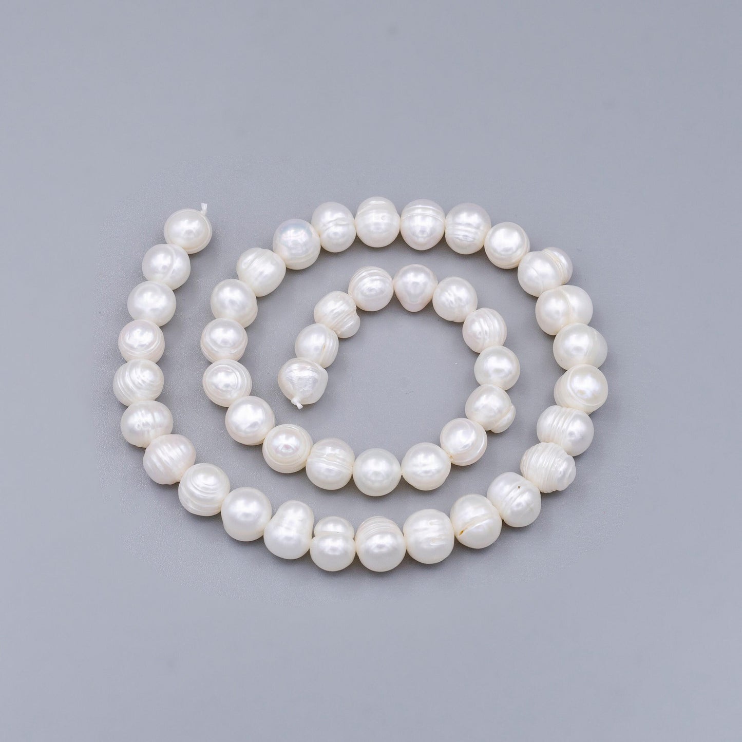 Fresh water pearl 8.5mm aaa white round button pearl strand for jewelry making | wa-1658