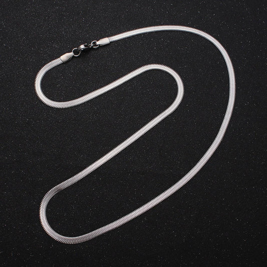 2.5mm stainless steel herringbone chain necklace for jewelry making, 18 inch finished ready to wear herringbone chain wa1552