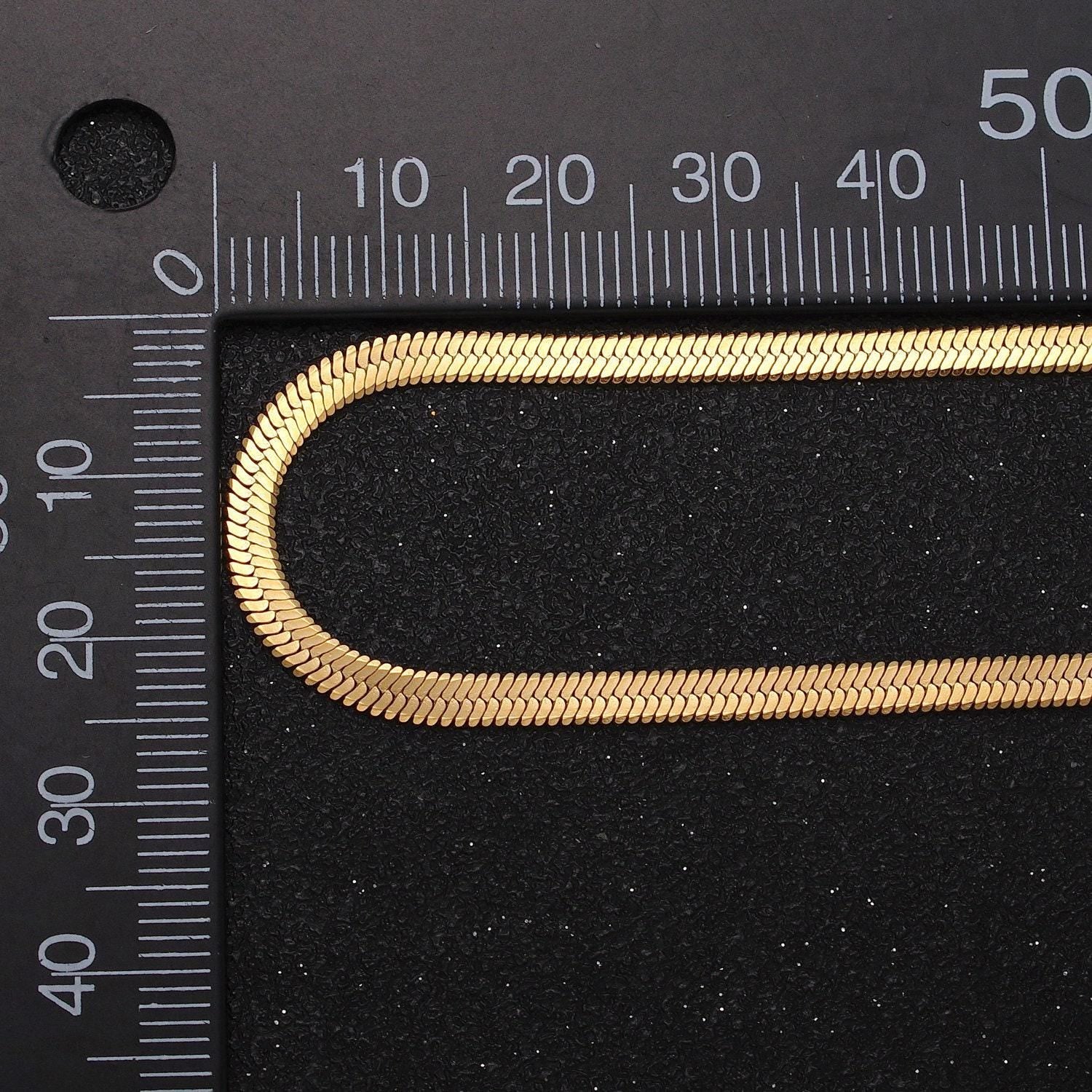 2.5mm stainless steel herringbone chain necklace for jewelry making, 18 inch finished ready to wear herringbone chain wa1552