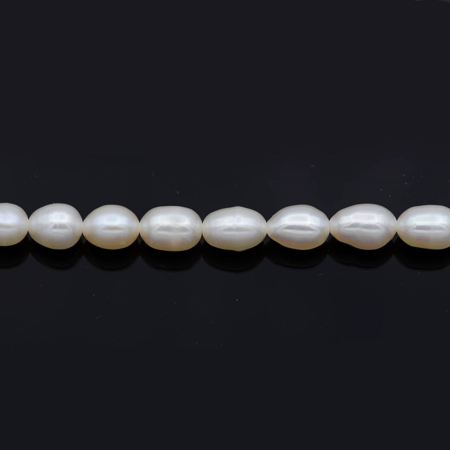 Natural white oval rice freshwater pearl beads awesome luster quality genuine cultured fresh water small seed pearls 4.4mm-5.0mm aaa, wa-151
