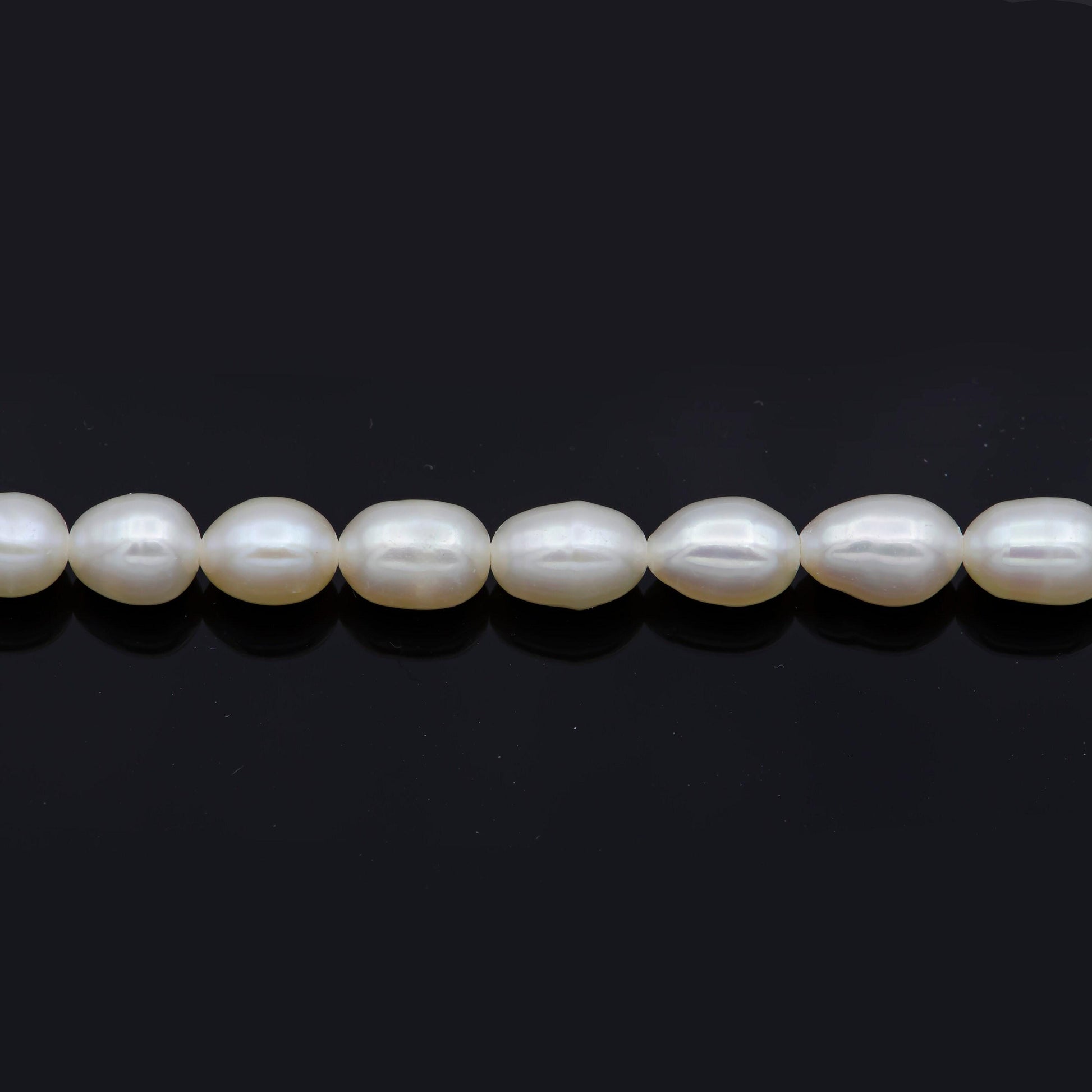 Natural white oval rice freshwater pearl beads awesome luster quality genuine cultured fresh water small seed pearls 4.4mm-5.0mm aaa, wa-151