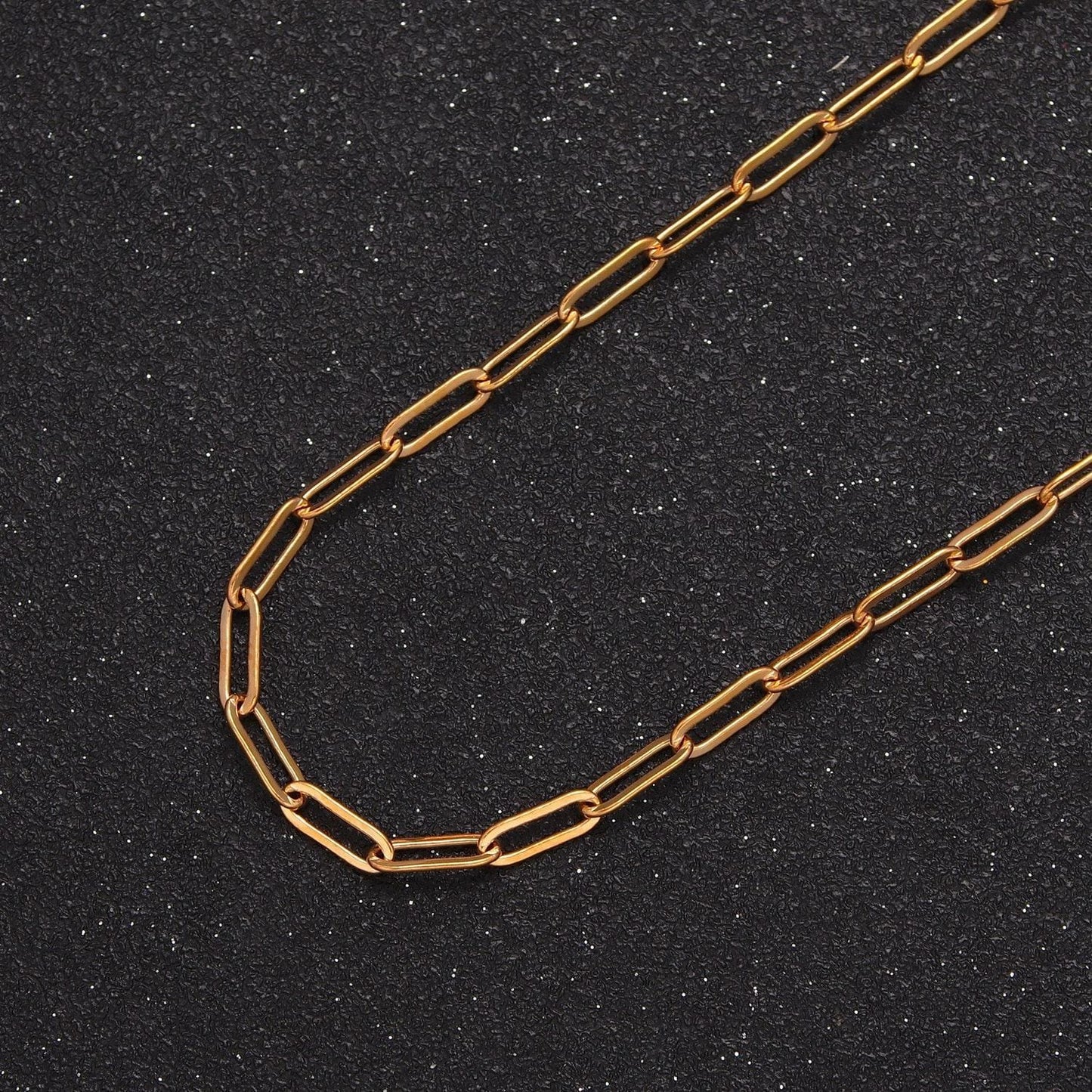 24k gold filled unfinished paperclip chain, 9x3.2mm paper clip wholesale bulk chain for jewelry making, wa-1387