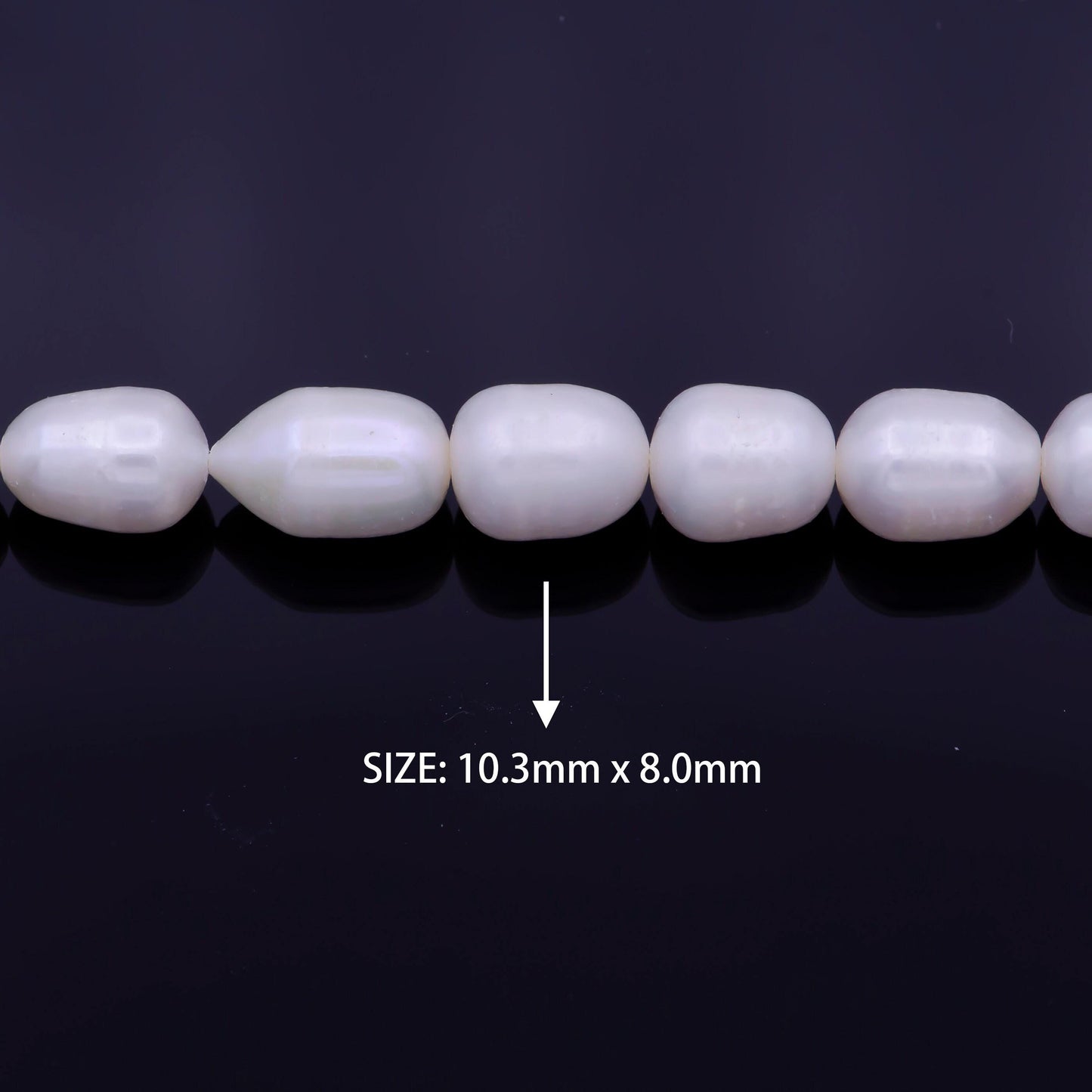 8mm nugget pearl beads white freshwater pearl beads strand big seed natural pearl luster pearl jewelry wholesale high quality aaa wa1336