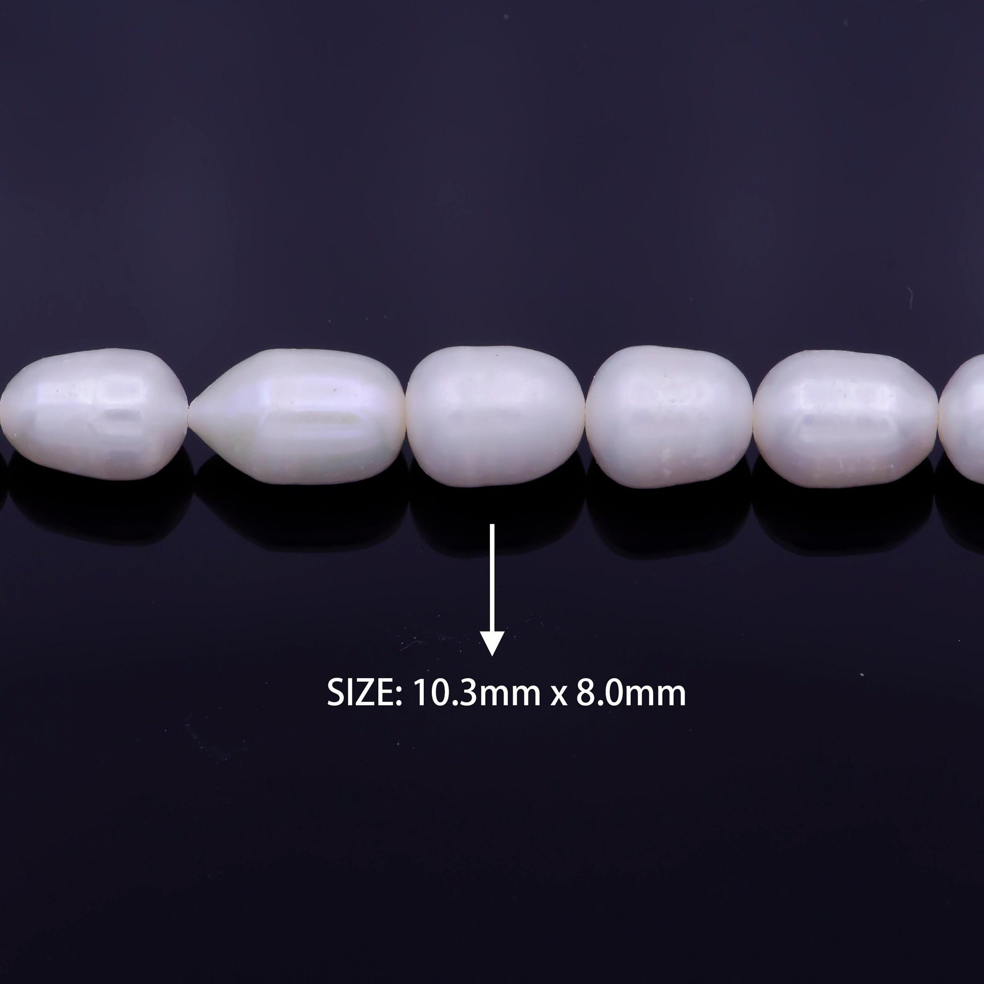 8mm nugget pearl beads white freshwater pearl beads strand big seed natural pearl luster pearl jewelry wholesale high quality aaa wa1336