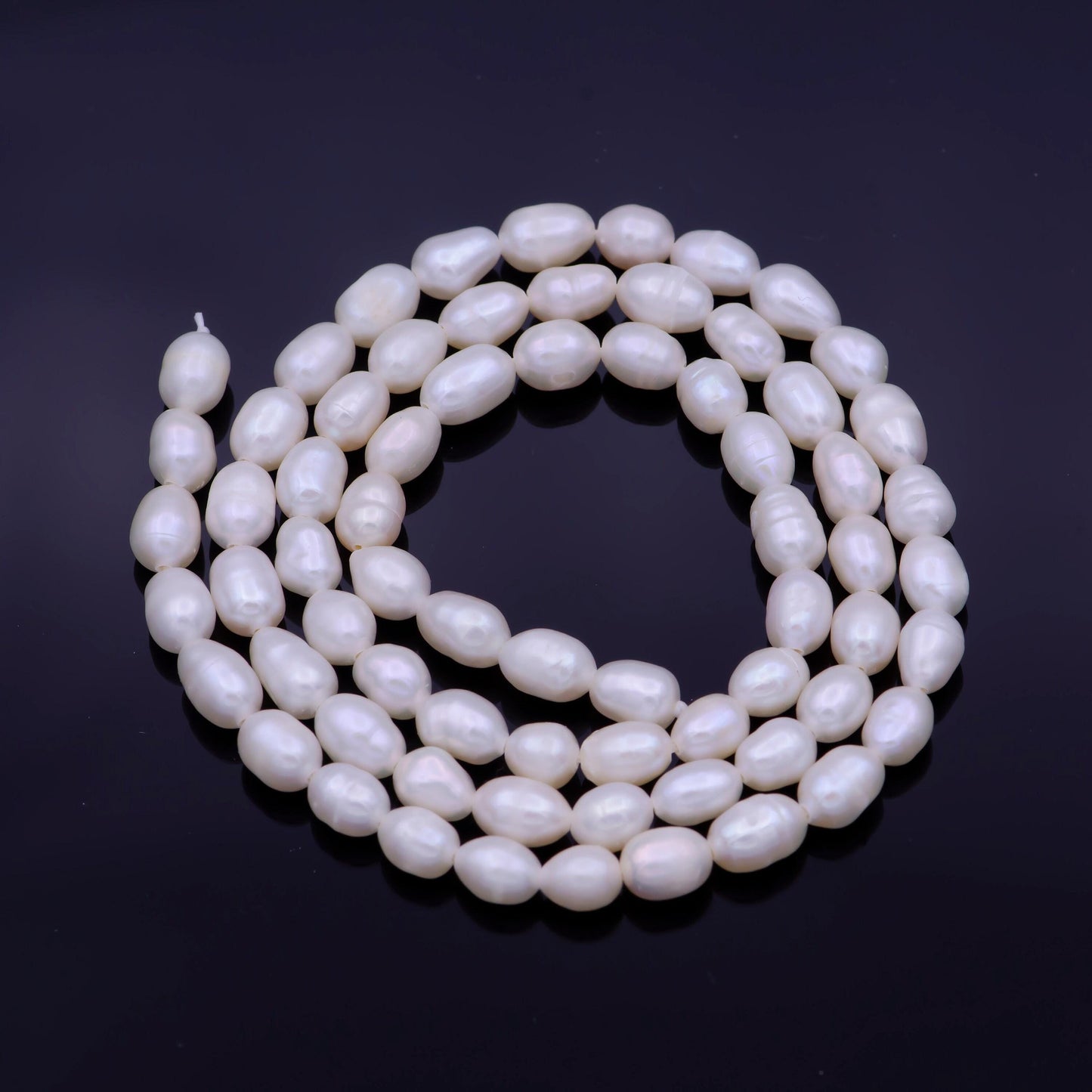 Aaa natural fresh water pearl beads white 4.2mm nugget potato shape pearl for jewelry making supply wholesale pearl