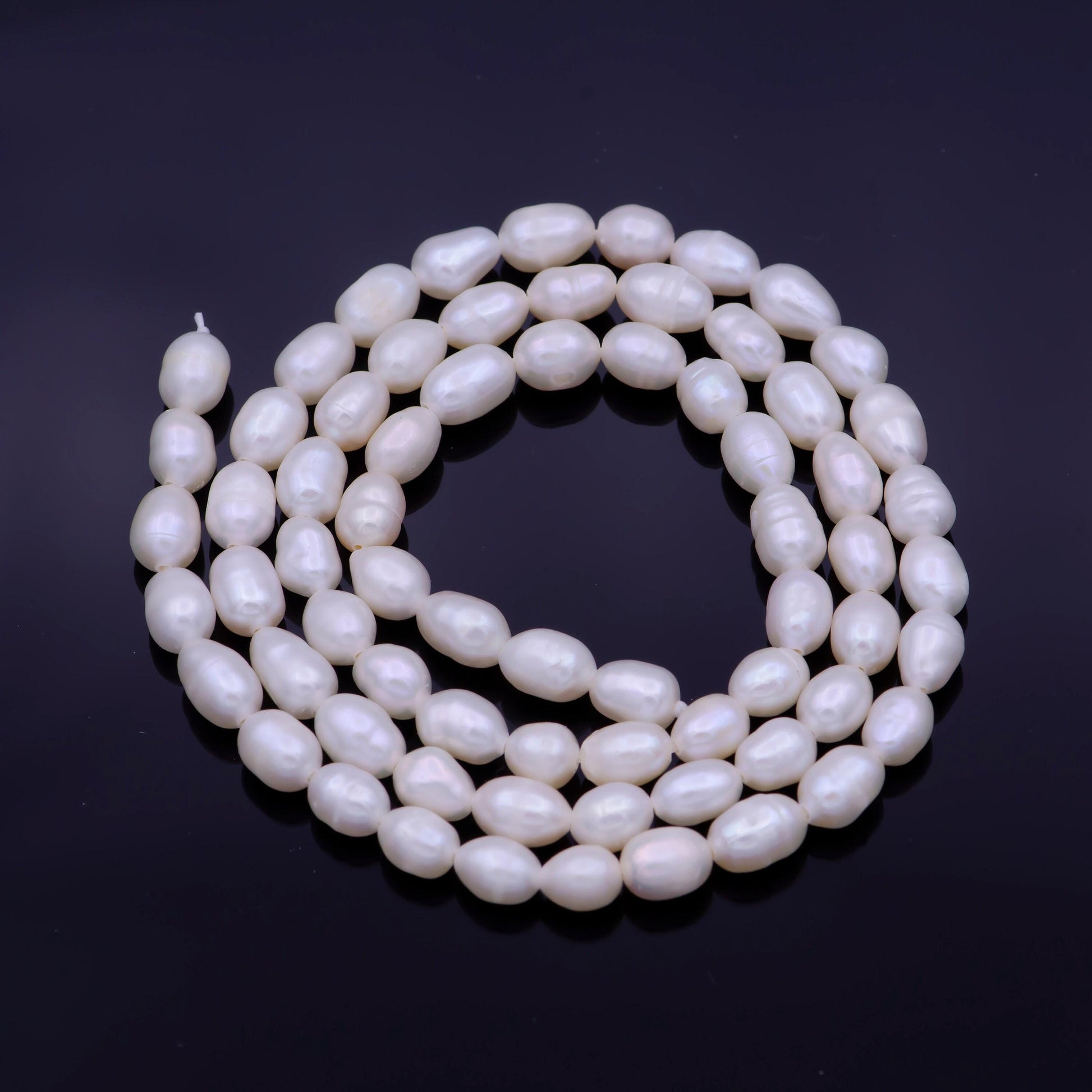 Aaa natural fresh water pearl beads white 4.2mm nugget potato shape pearl for jewelry making supply wholesale pearl