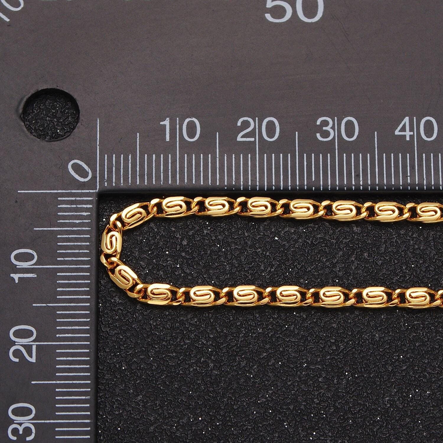 Gold scroll chain necklace, fancy snail chain silver scroll chain, s curb chain 17.5 inch necklaces for necklace supply wa-1265 1266