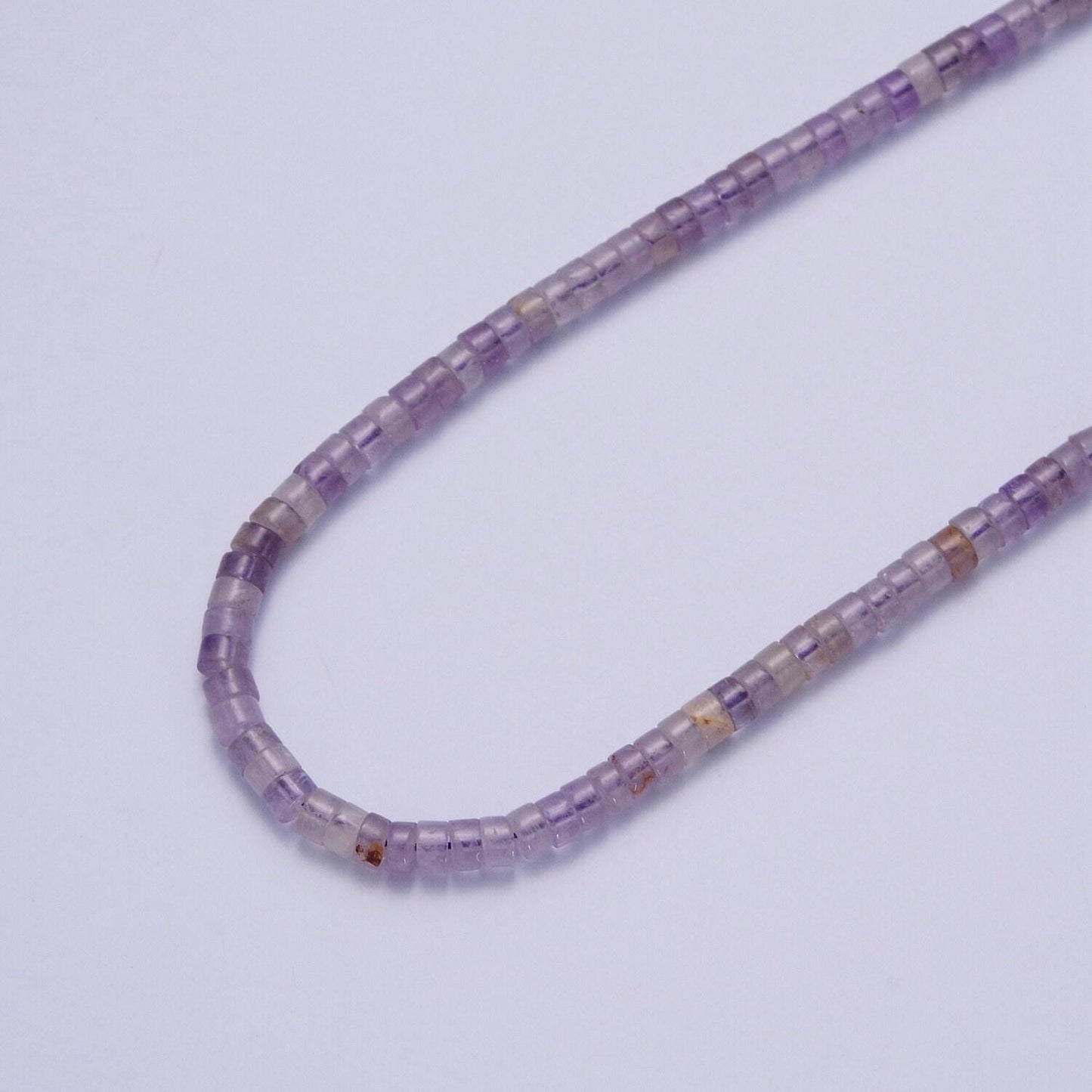 Heishi gemstone beads, 4mm disc pink quartz howlite aventurine stone semiprecious stones per strand for jewelry making supply
