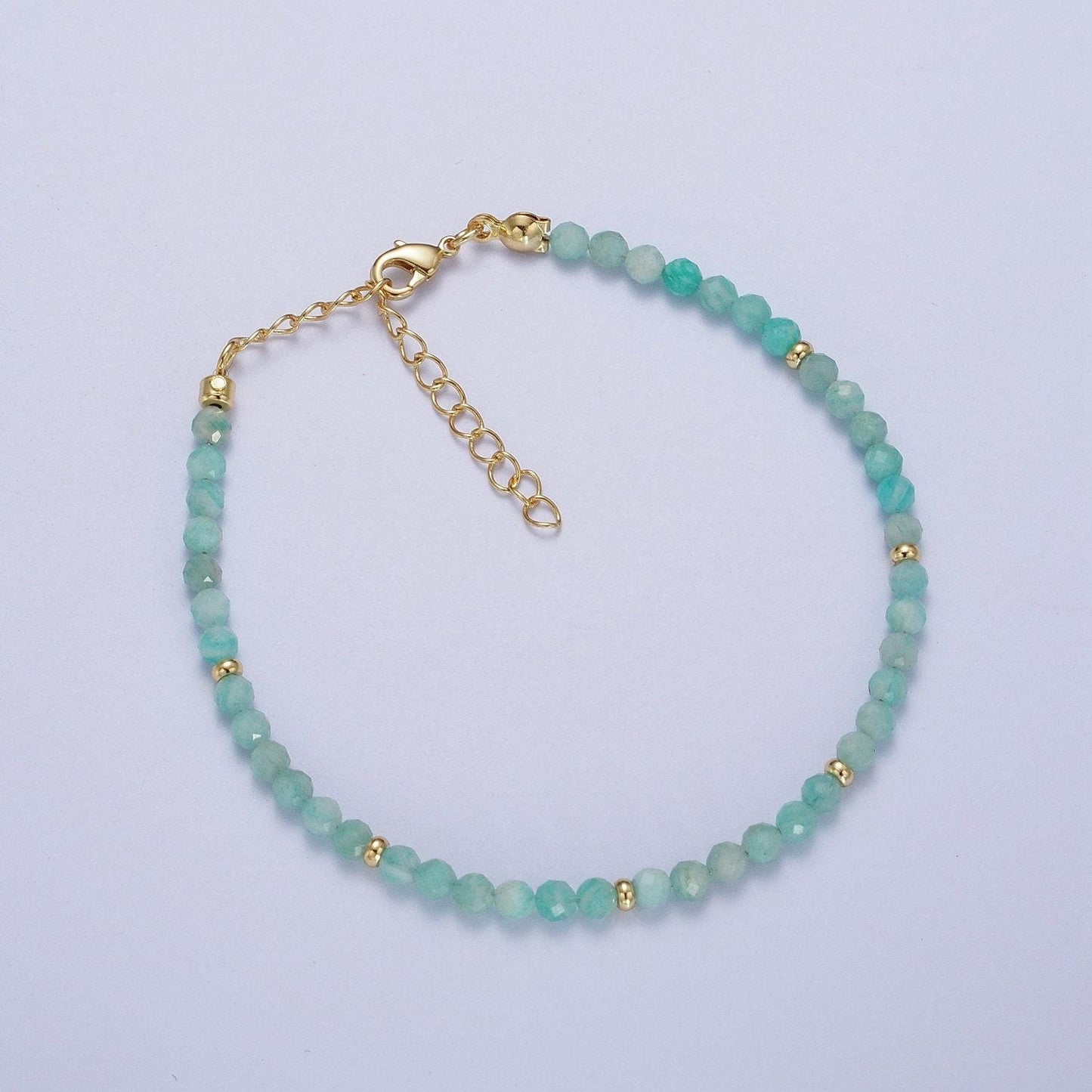 Dainty beaded bracelet tourmaline, amazonite, ruby, amethyst, moonstone jewelry handmade bracelet jewelry for valentine gift idea wa-1221