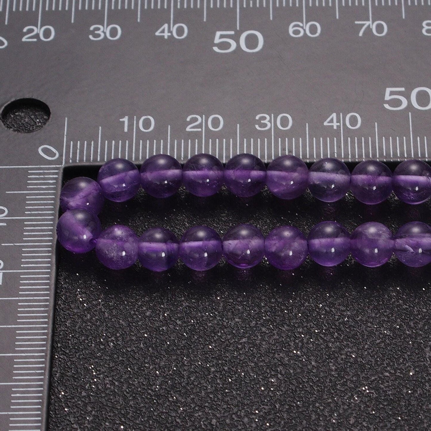 6.7mm purple rondelle amethyst beads necklace, 24k gold filled 16.0"+2.0" extender purple glass beads ready to wear necklace