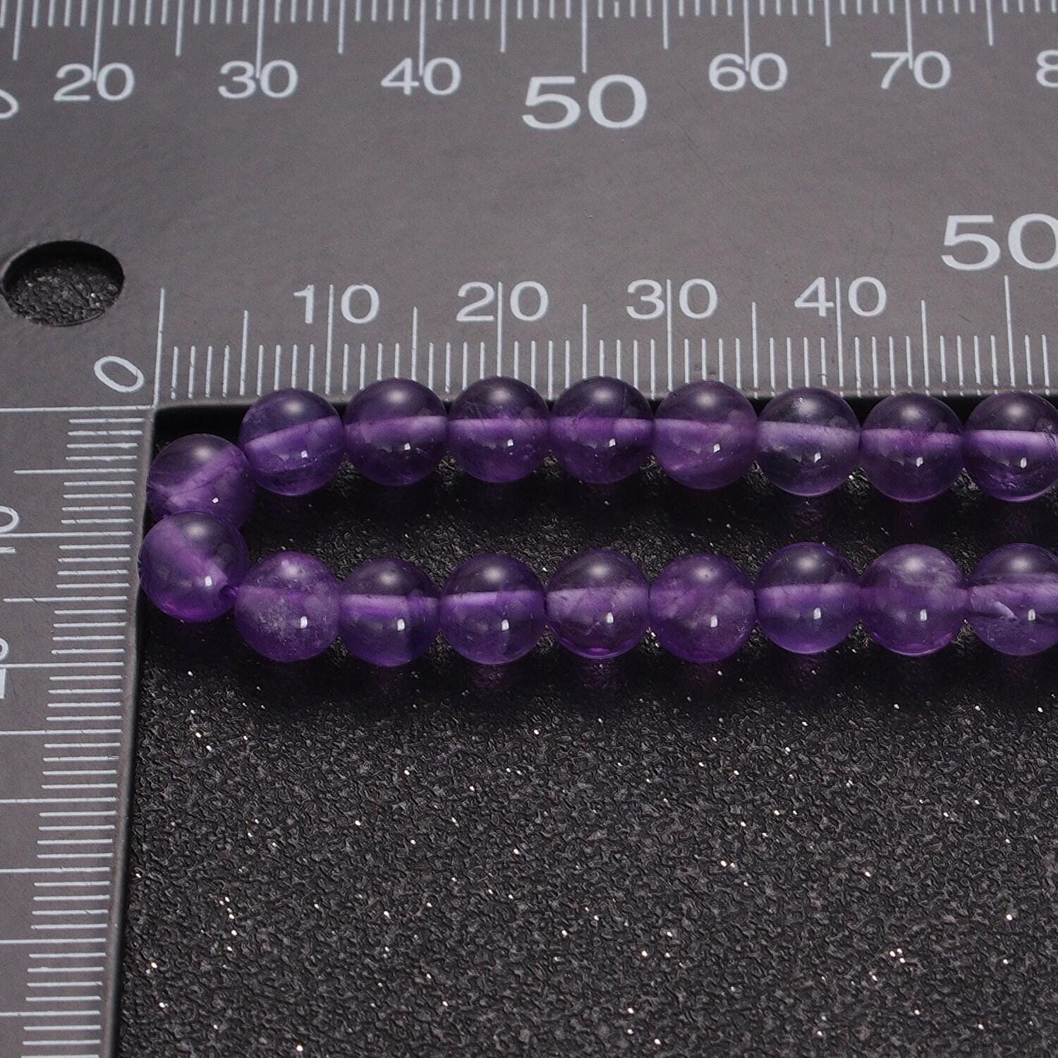 6.7mm purple rondelle amethyst beads necklace, 24k gold filled 16.0"+2.0" extender purple glass beads ready to wear necklace