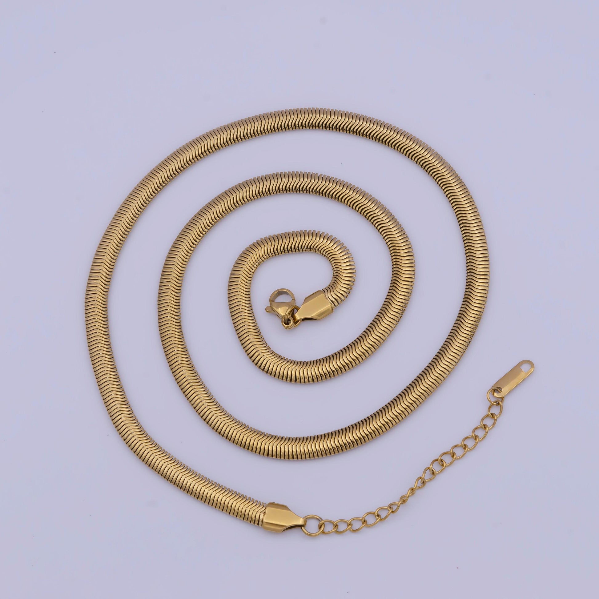 Bold gold, silver herringbone chain gold filled snake chain different sizes delicate gold snake anklet necklace bracelet | wa-1134~wa-1143
