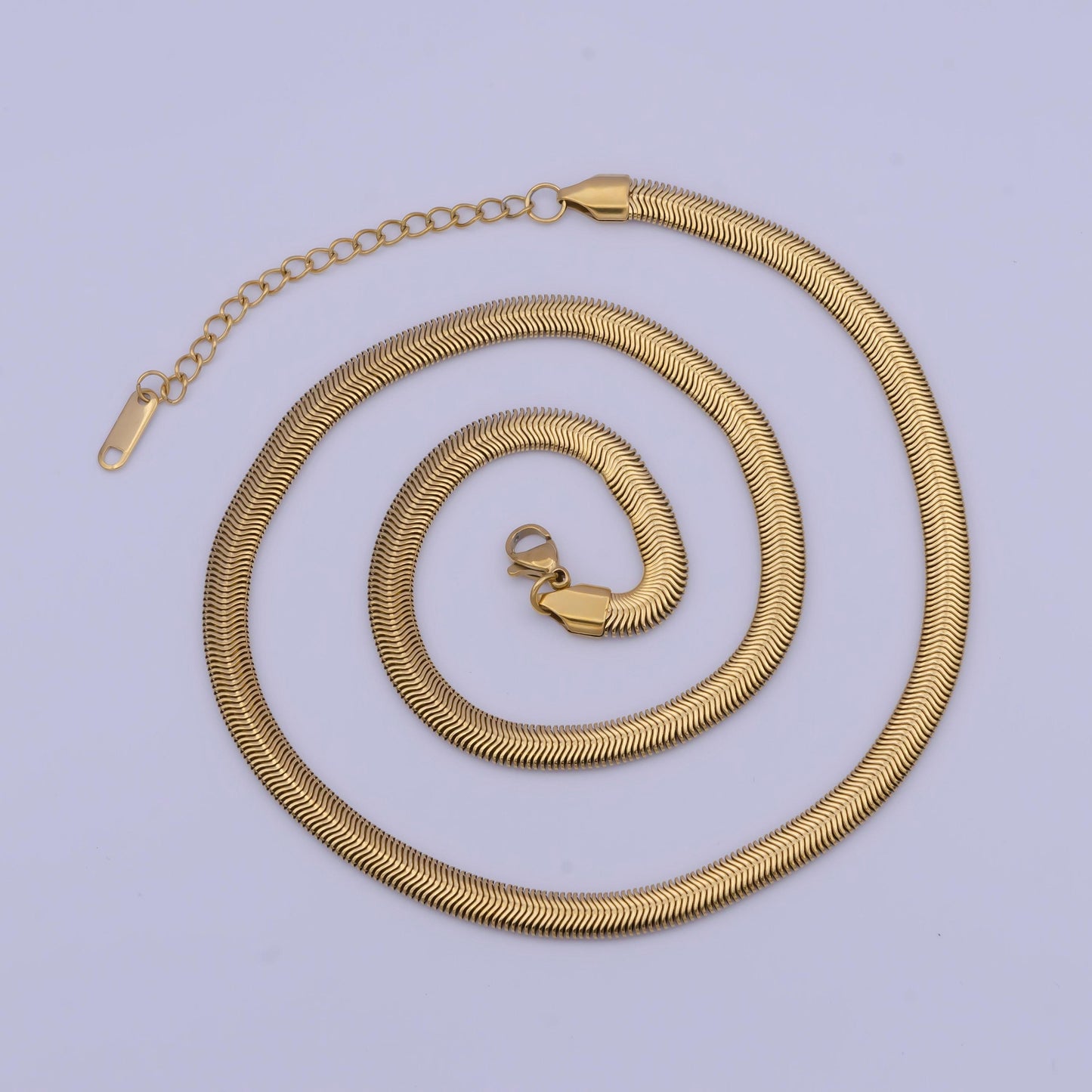 Bold gold, silver herringbone chain gold filled snake chain different sizes delicate gold snake anklet necklace bracelet | wa-1134~wa-1143