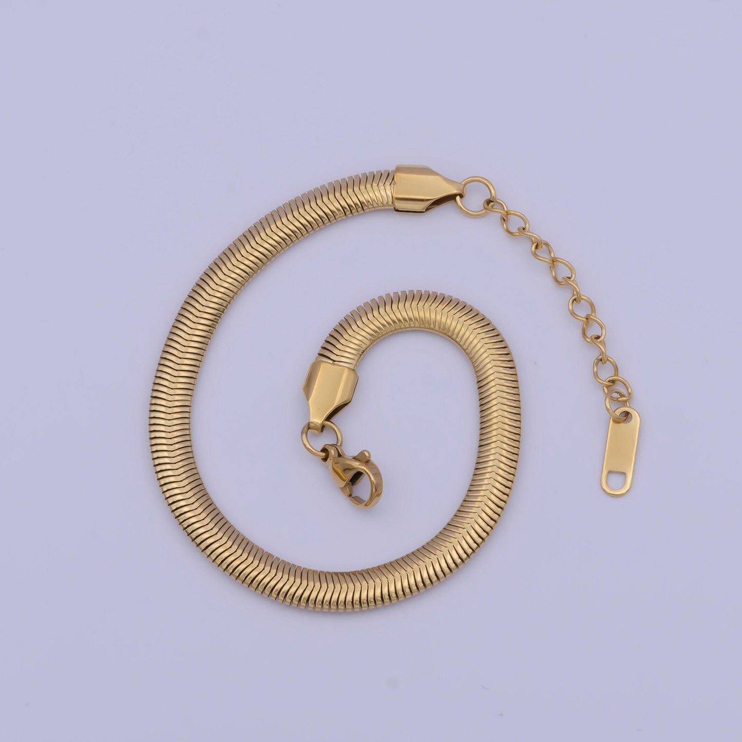 Bold gold, silver herringbone chain gold filled snake chain different sizes delicate gold snake anklet necklace bracelet | wa-1134~wa-1143